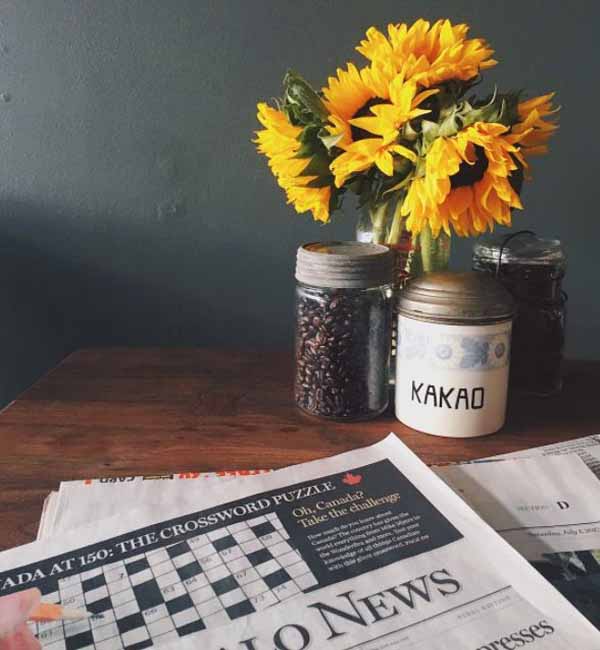 Coffee and the Local Paper